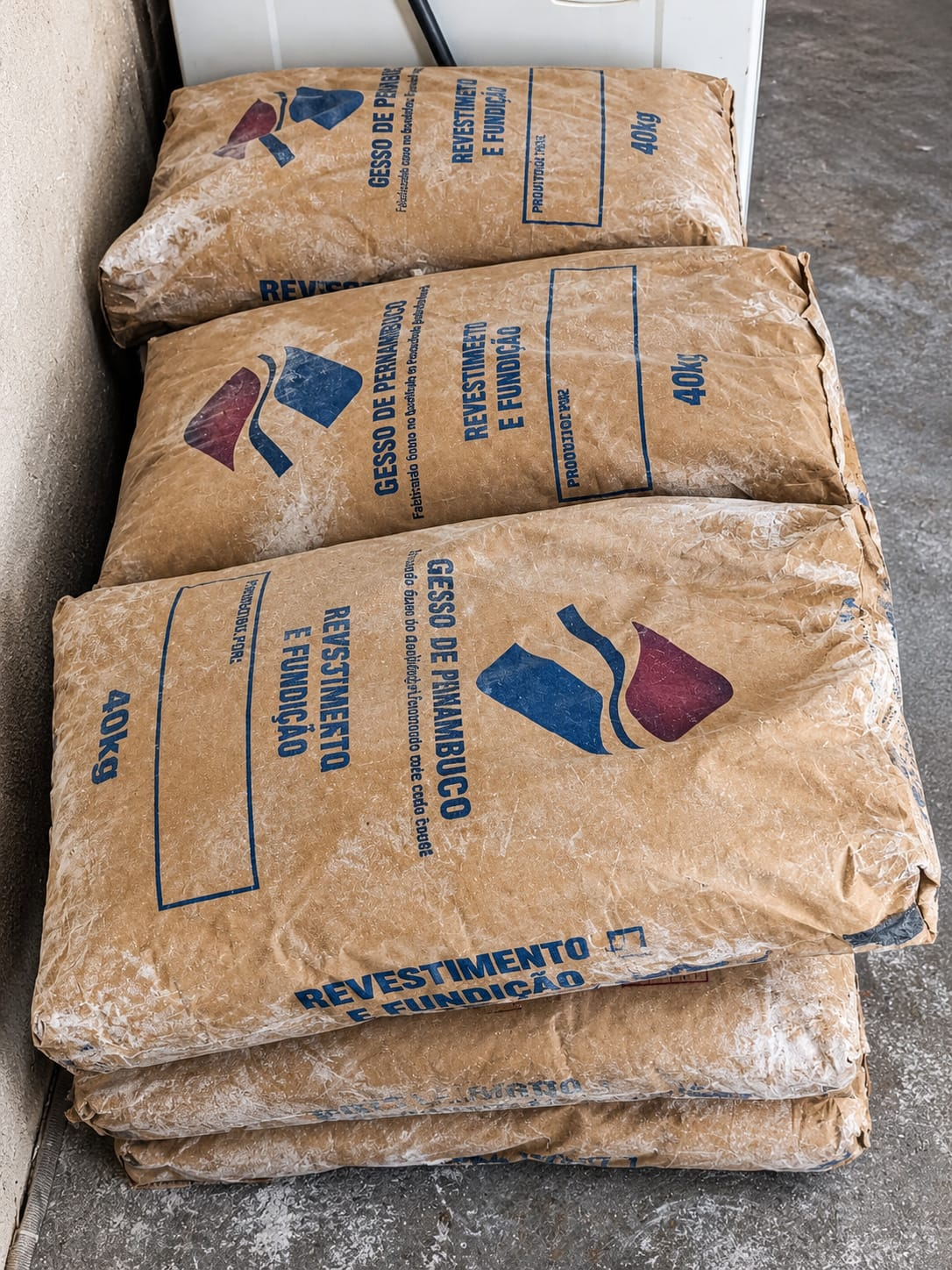 Sacos de gesso 40 kg